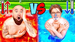 HOT vs COLD Pool Challenge !