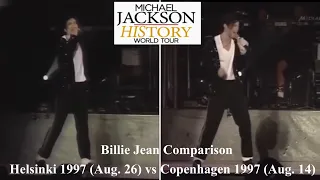 Michael Jackson - Billie Jean Comparison HWT - Helsinki (Aug. 26) vs Copenhagen (Aug. 14)