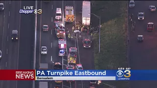 1 Person Trapped After Crash Involving Tractor-Trailer On Pa. Turnpike