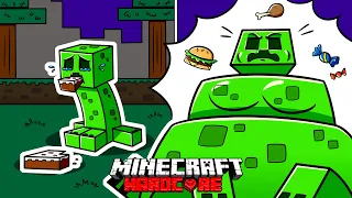 I Survived 100 DAYS as a HUNGRY CREEPER in HARDCORE Minecraft!