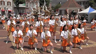 京都橘高校吹奏楽部/ハウステンボスBrass Band Festival 2022/ステージ演奏/Kyoto Tachibana SHS Band Marching parade「4ｋ」