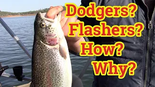 How To Use Dodgers & Flashers For Trout
