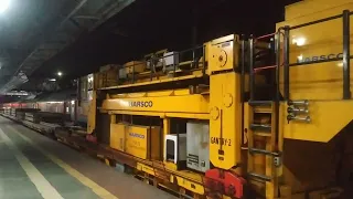 railway track laying machine renewing high-speed railway line