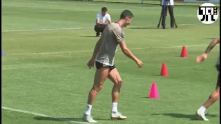 CRISTIANO RONALDO - Training with Teammates Before Match - Amazing Skills