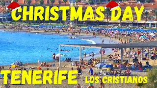 Las Vistas Beach in Los Cristianos Tenerife  - Christmas Day