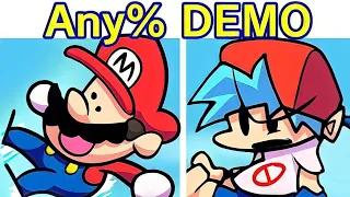 FNF || VS Speedrunner Mario Any% Demo Animated