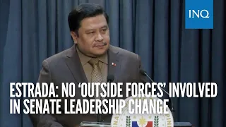 Estrada: No ‘outside forces’ involved in Senate leadership change