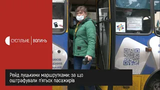 Рейд луцькими маршрутками: за що оштрафували п'ятьох пасажирів