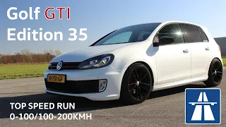 VW GOLF 6 EDITION 35 on AUTOBAHN POV 0-100 100-200 (NO SPEED LIMIT) TOP SPEED