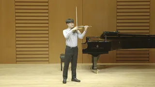 John Kim 김상현 | J.S. Bach Violin Sonata No.1 in G minor, BWV 1001: Presto