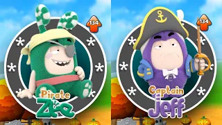 Oddbods Turbo Run Pirate Zee vs Captain Jeff - GamePlay