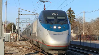 1 Hour Compilation High Speed Amtrak Northeast Corridor Trains 2022!