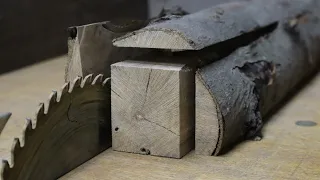 How to quickly and EASY dissolve a log on a CIRCULAR SAW!!!