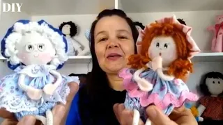 APRENDA A FAZER BONEQUINHA DE FUXICO VOVÓ  AULA 2 - DJANILDA FERREIRA