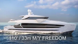 What a $100,000 Charter Looks Like. 110' / 33m Motor Yacht FREEDOM Horizon Yachts.