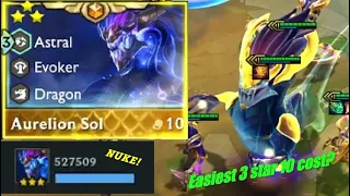 FREE 3 Star 10 Cost Aurelion Sol ⭐⭐⭐ 9 Astral | TFT Set 7