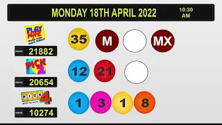 NLCB Online Draws Monday 18th April 2022