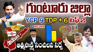 Who Is wins in Guntur district | Atmasakshi Election Survey in AP 2024 | YSRCP vs TDP