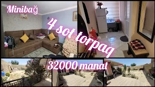 32000 manata .Torpaq Qiymətinə Mini bağ Evi 4 sot torpaqda təcili satılır. (0508740416)