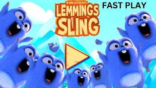 Lemmings Sling good timing gameplay -  Lemmings online sling top score fast play Ep-269