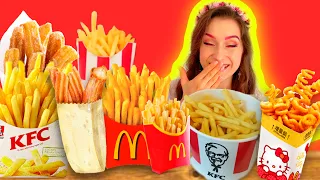 JEM TYLKO FRYTKI PRZEZ CAŁY DZIEŃ!🍟POZNAŁAM BRYSKĘ!😱🙊