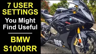 7 User Settings on BMW S1000RR You Might Find Useful