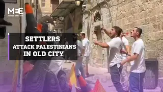 Israeli settlers attack Palestinians in occupied East Jerusalem