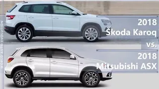 2018 Škoda Karoq vs 2018 Mitsubishi ASX / Outlander Sport (technical comparison)