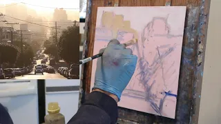 PAINTING A CITYSCAPE IN LESS THAN ONE HOUR oil painting demo