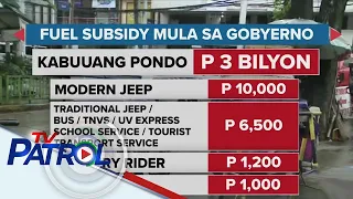 Pamimigay ng fuel subsidy umarangkada na | TV Patrol