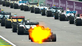 F1 2020 Cars vs Formula Jet Engine at Le Mans 24h Circuit