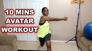 10 MIN FULL BODY AVATAR WORKOUT - No Repeat, Burn Fat @AllblancTV