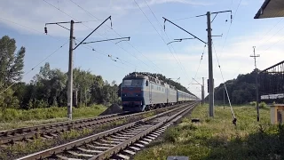 122,5 km/h | CHS8-005 | Train No 780 Kyiv - Sumy