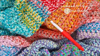 The Ultimate Stash Buster Blanket | Crochet Scrap Blanket 🧶 SUPER EASY!