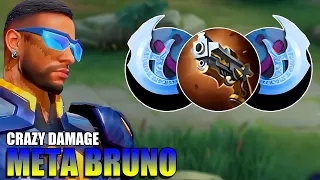 BRUNO USER MUST TRY THIS BRUNO CRAZY DAMAGE BUILD | BRUNO BEST BUILD 2023