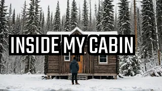 A tour of my trapping Cabin in Alaska #alaska #snow #cabin #diy