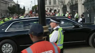 Joe Biden arrives at Westminster Hall to pay respects to Queen Elizabeth II | AFP