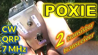 Poxie 2 transistor QRP transceiver