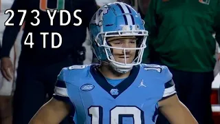 Drake Maye (273 YDS, 4 TD) vs Miami | Oct 14, 2023