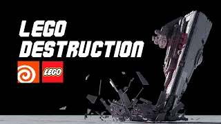 LEGO Set Destruction in Houdini FX! (Rigid Bodies)