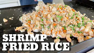 Shrimp Fried Rice on the Flat Top Grill - (Camp Chef Griddle Shrimp Fried Rice)