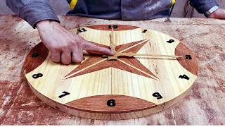 DIY Wall Clock Making// Great Woodworking Ideas