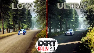 Dirt Rally 2.0 - Germany Daytime - Low vs Ultra (Graphics and FPS Comparison) [PC 4K Ultra]