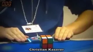 2x2 Rubiks Cube World Record 0,69 seconds HD