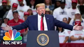 President Donald Trump Rails Against Nancy Pelosi, Touts Turkey Ceasefire At Dallas Rally | NBC News