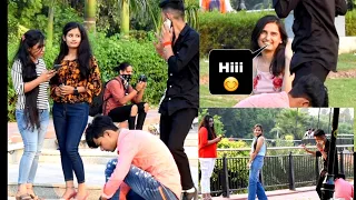 Running into Poles 😂while staring at 😍 Girl's part-3|| Epic Reaction...HarshitPrankTv