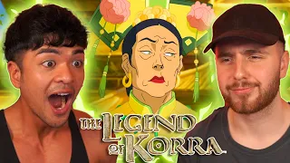 EARTH QUEEN IS KINDA SUS? - The Legend Of Korra Season 3 Episode 3 REACTION!