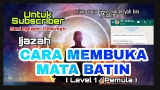 IJAZAH CARA MEMBUKA MATA BATIN | INDERA KEENAM