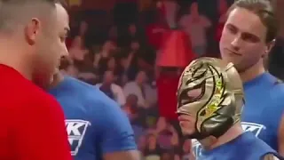 WWE bragging rights Santino Marella vs Rey Mysterio vs Blue Kane,  | wwe funny match| Crazy Noob