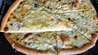 ПІЦА🍕 4 СИРА🧀 PIZZA як в піцерії! ТОНКЕ ТІСТО Білий СОУС #піца #pizza  @allanikitiuk4944
